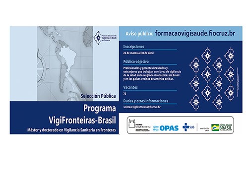 FIOCRUZ Abre inscripciones para el Programa Educacional de Vigilancia en Salud en las Fronteras