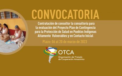 La OTCA está contratando consultoría para la evaluación del Proyecto Plan de Contingencia para la Protección de Salud en Pueblos Indígenas