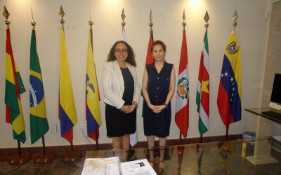 ACTO receives the visit of the executive secretary of the Minamata Convention, Rossana Silva