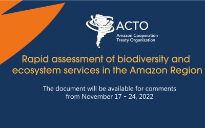 Invitation for External Experts to Comment on the Technical Document of the Rapid Assessment of Biological Diversity and Ecosystem Services in the Amazon Region