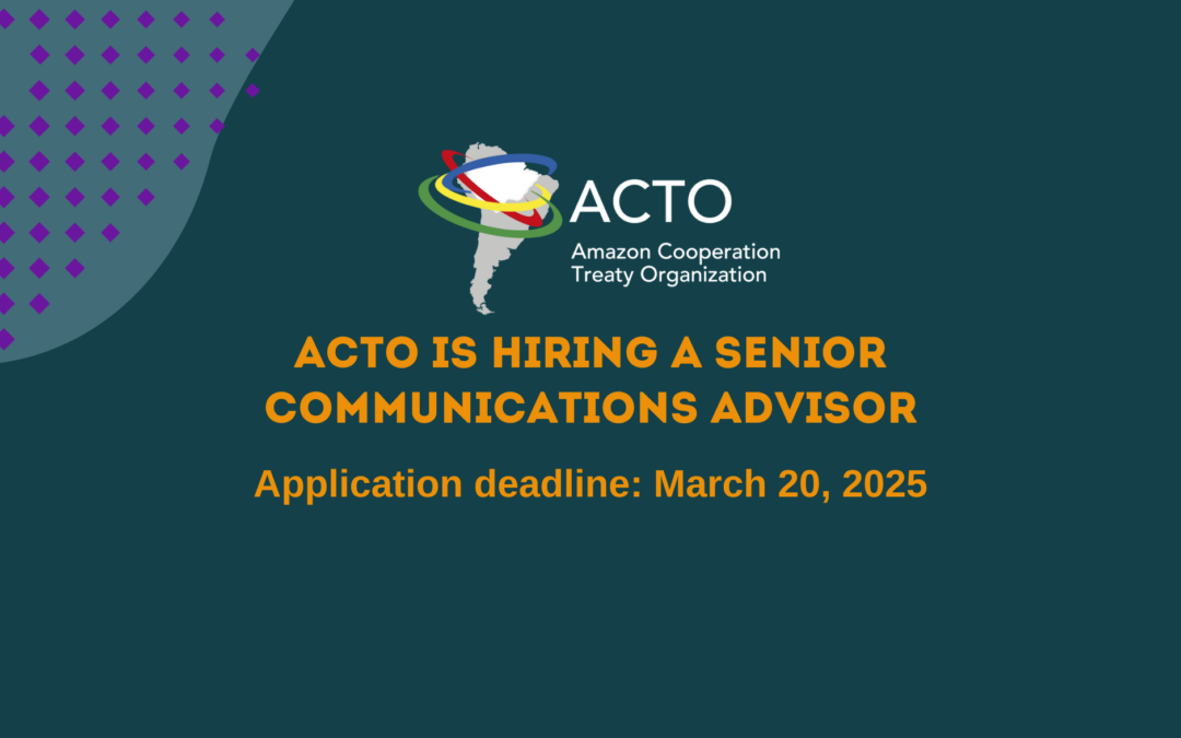 ACTO is hiring a senior communications advisor