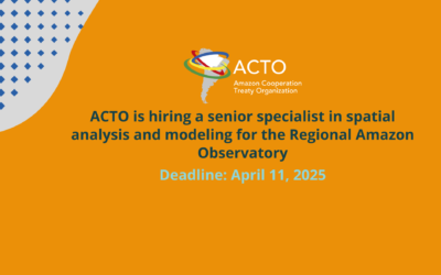 OTCA is hiring a senior expert in spatial analysis and modeling for the ARO