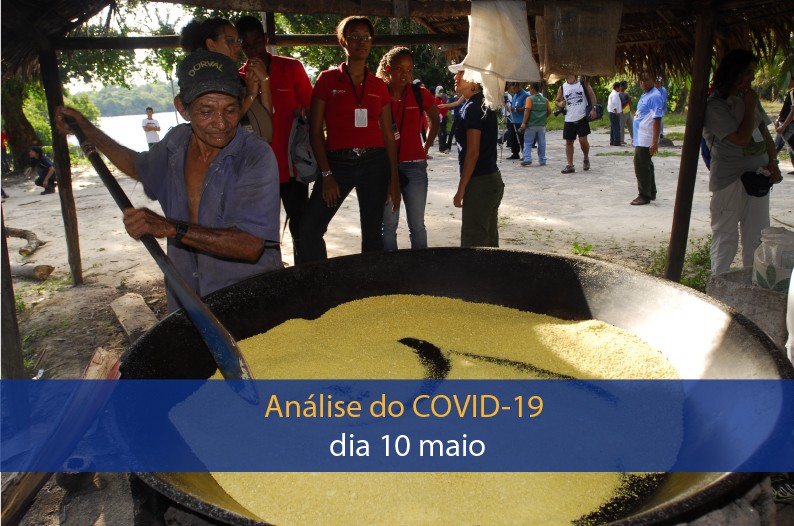 Análise de impacto da covid-19 na Região Amazônica (10 de maio)