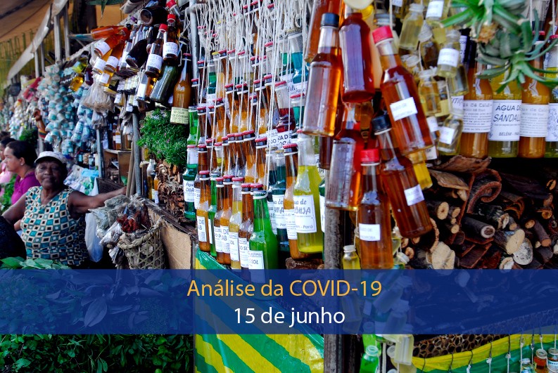 Análise de impacto da covid-19 na Região Amazônica (15 de junho)