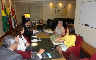 Secretária-Geral recebe a visita de cortesia da representante de OPAS/OMS no Brasil