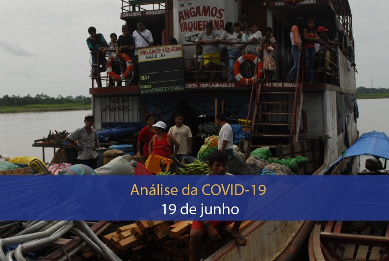 Análise do impacto da covid-19 na Região Amazônica (19 de junho)