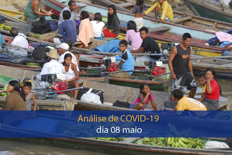 Análise do impacto da covid-19 na Região Amazônica (08 de maio)