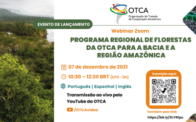OTCA realiza webinar para lançamento do “Programa OTCA de Florestas para a Bacia e Região Amazônica”