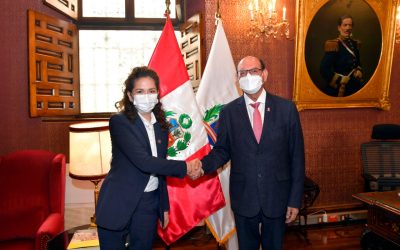 Secretária Geral e chanceler do Peru se reuniram para dialogar e fortalecer a agenda conjunta para a Amazônia