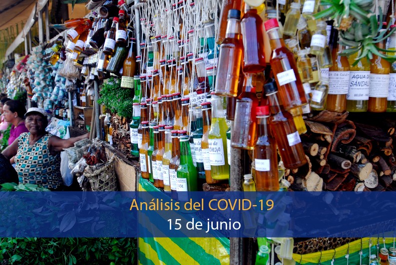 Análisis del impacto del covid-19 en la Región Amazónica (15 de junio)