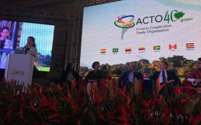 Secretaria General de la OTCA participó en Surinam de la conferencia internacional sobre financiamiento climático (naciones HFLD)