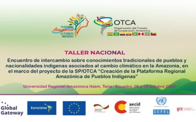 Líderes indígenas de la Amazonía se reúnen en Ecuador en el marco marco del proyecto de la Creación de la Plataforma Regional Amazónica